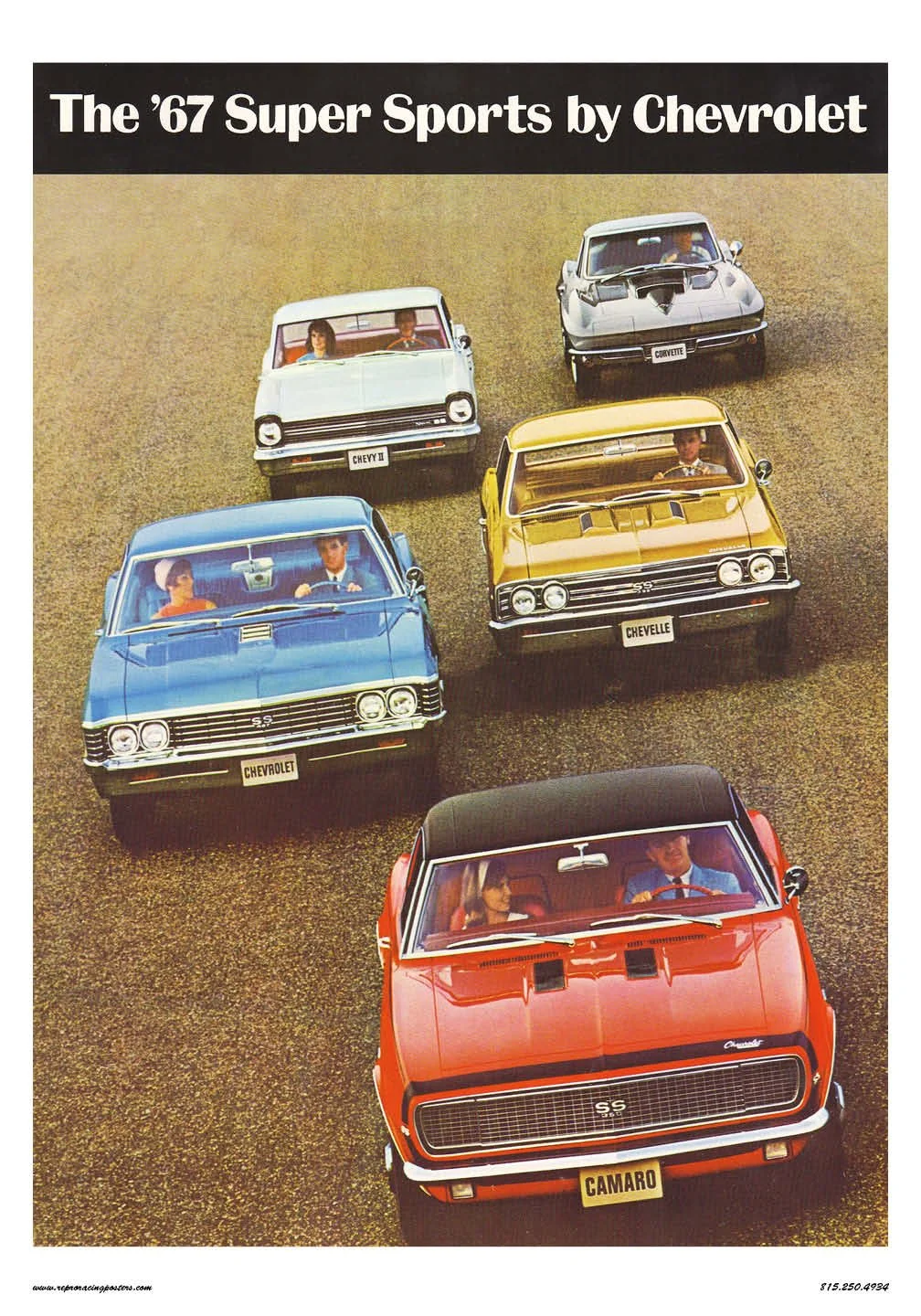 1967 Chevrolet Super Sports — Vintage Reproduction Racing Posters